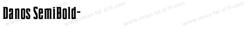 Danos SemiBold字体转换